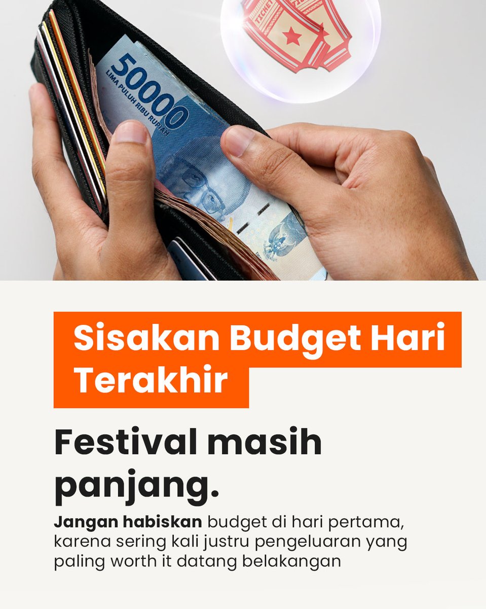 Asetku_id's tweet photo. Festival musik itu beberapa hari, jadi jangan sampai budget cuma kuat buat hari pertama.
Yuk TemanKu, atur pengeluaran dari awal biar bisa tetap enjoy sampai festival selesai! โจ
#AsetKu
#JelasBerkembang
#P2PLendingIndonesia
#FinancialTips https://t.co/9IMawnTSwx