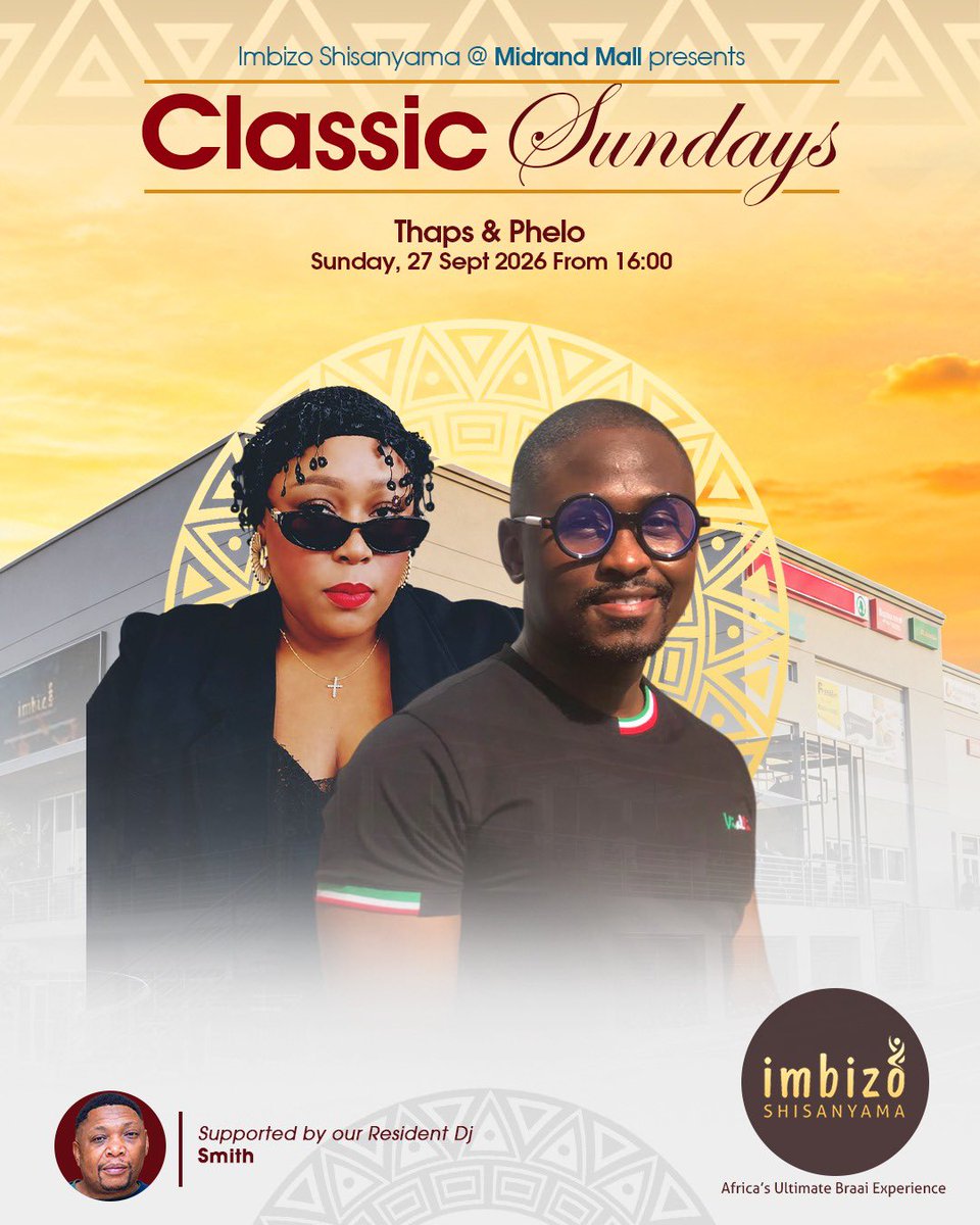 ISatMidrandMall's tweet photo. Weekend vibes unlocked as early as Wednesday this weekend. Come join us and continue to create beautiful memories with us 📍

#heritage #WeekendVibes
___________________
#ImbizoShisanyama
Africa’s Ultimate Braai Experience!® https://t.co/rA8KOLPOVF