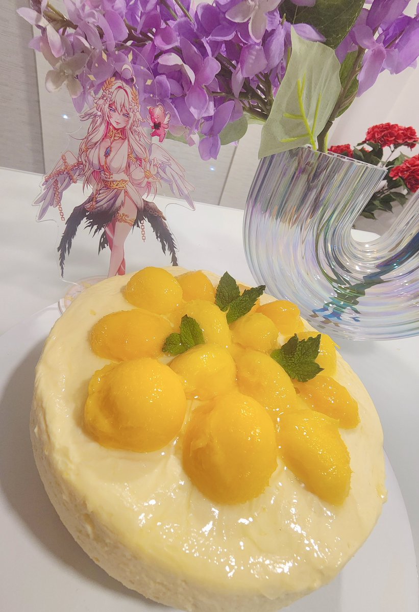 MariieFD's tweet photo. ˗ˏˋ 🎉HAPPY ONE (13) YEAR ANNIVERSARY 🎉  ˊˎ˗

Here's the mango cheesecake that we made together on stream !! Thank you for being amazing guys.

Some of you have been with me all the way back from 2013 when I posted my first cover on September 21, and some of you joined me later when I came back on September 20, 2025. 
But little by little this Kumamor Family has been growing and has been lovelier each passing year.

The fact that Im still here spending so much time online with you is wild. But I can't be more happy and grateful for it.

TO MORE AND MORE YEARS AND MEMORIES TOGETHER !! 🤍