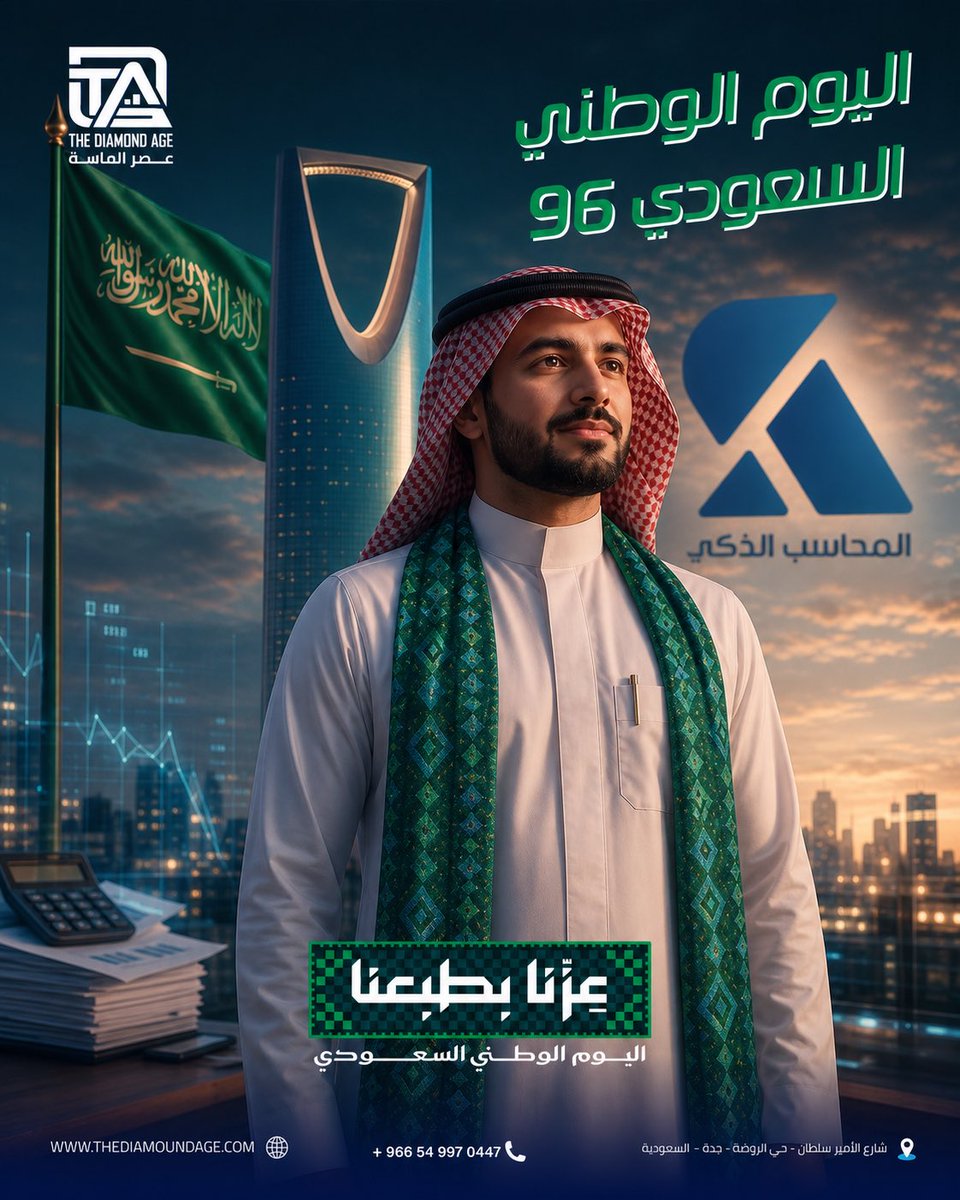 TheDiamondAge1's tweet photo. كل عام والسعودية بخير وعز وفخر!🇸🇦
دام عزّك يا وطن 🇸🇦💚
#tda #اليوم_الوطني_السعودي #اليوم_الوطني96 #السعودية https://t.co/iaQHdqN1Tm