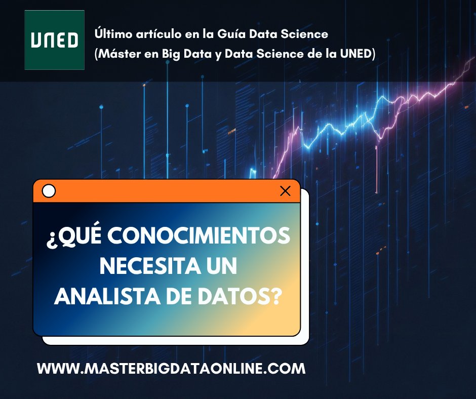 bigdatauned's tweet photo. ¿QUÉ CONOCIMIENTOS NECESITA UN ANALISTA DE DATOS?
Lee el artículo completo en nuestra Guía Data Science: https://t.co/t4e0jSTVKX
@FundacionUNED #analistadedatos #DataAnalyst #análisisdedatos #DataScience #BigData #SQL #Python #R #PowerBI #MachineLearning https://t.co/Fkqbwft56K