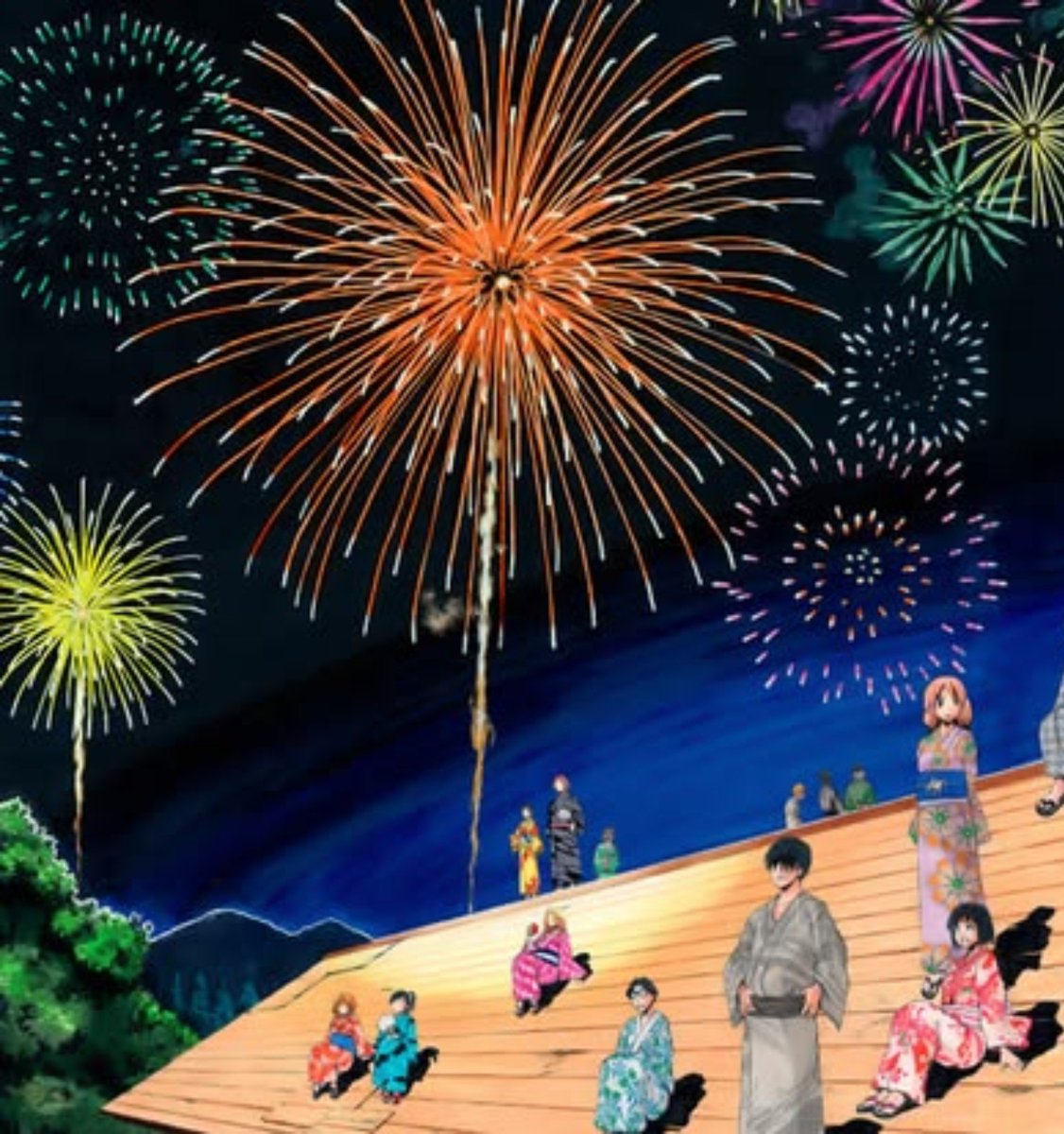 DailyKoroSensei's tweet photo. 一緒に 🌙🎆
#暗殺教室 https://t.co/JRsCIAytfy