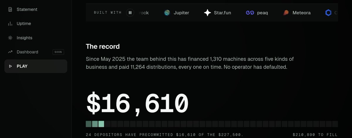 0xBenscrypto's tweet photo. A total of $16,610 has been pre-committed into the @DualMintRWA PLAY pool. We still have somewhere below $211,000 left to fill it up.

I honestly think this is one of the biggest alphas of 2026. There's so many ways to win here but I'll talk about them better in my next post. For now, let's talk about how to pre-commit your USDC here👇

- Visit: https://t.co/GrAY10dCo1

- Sign up with your email address and connect your X account afterwards

- Head over to the 'PLAY' page and connect a Solana wallet that has some USDC in it

- Enter how many USDC you want to pre-commit and approve transaction (minimum is 10 USDC)

You're good to go. Copy your referral link and quote this post.

Goodluck!