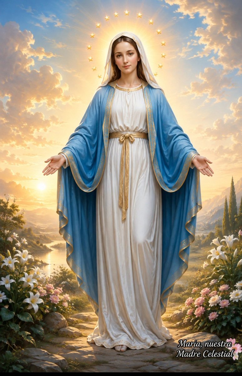 EvelynR60523523's tweet photo. Buenos días. 
Que la Santísima Virgen Maria nos acompañe y guíe nuestro caminar en este hermoso día que comienza. Que interceda por nosotros ante su Amadisimo Hijo Jesús, y nos ayude a que nuestras súplicas lleguen a su corazón. Bendecido día para todos. https://t.co/KBvKkAYdhX