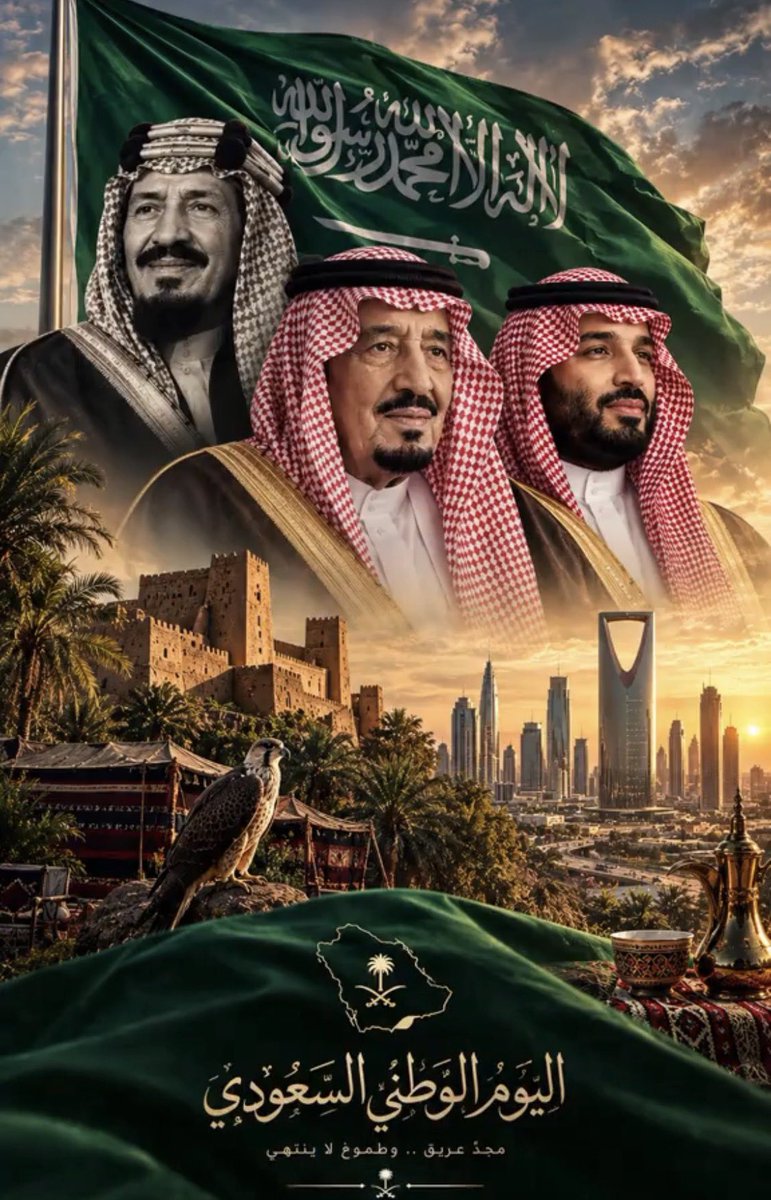 alshamlan1400's tweet photo. #اليوم_الوطني_السعودي_٩٦ 

حفظ الله المملكة العربية السعودية، وأدام عليها عزّها ومجدها، وكل عام ووطننا شامخٌ بالعز، عظيمٌ بالإنجاز، ماضيًا بثبات نحو مستقبلٍ يليق به. 🇸🇦 https://t.co/QAxaTyiORo