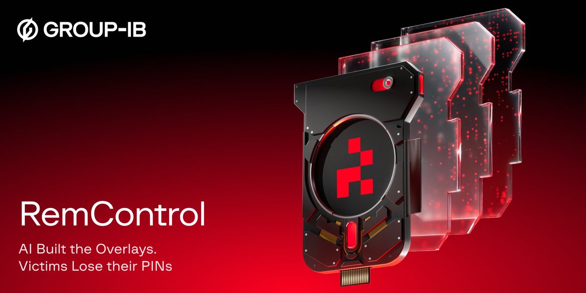 GroupIB's tweet photo. 🏦 A new #Androidbanking trojan is targeting financial institutions across Western Europe, the Middle East, and Canada.
Group-IB researchers have uncovered #RemControl, a previously undocumented Android banking trojan operating as Malware-as-a-Service (MaaS). First observed in July 2026, RemControl abuses Android’s Accessibility Service to inject #phishing overlays over legitimate #bankingapplications, capture sensitive credentials, stream the victim’s screen, log interactions, and remotely control the device.
The threat goes beyond credential theft. Its infrastructure includes an exposed operator panel for managing bots, overlay templates, stolen credentials, remote sessions, and affiliate-specific APK builds. The #malware also uses a local VPN to interfere with Google Play Protect during installation and retrieves its command-and-control address through an encrypted Telegram dead-drop mechanism.
Researchers also identified evidence of AI-assisted development, including an AI-generated response accidentally left inside a live phishing page.
Read the full blog: https://t.co/X2J4NZ6NU6