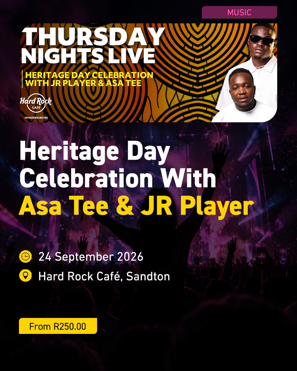 Ticketproza's tweet photo. The weekend said “pick your fighter.” 😂🔥

🇿🇦 Heritage Day celebrations 
🎶 Live music 
🏉 Rugby 
🏏 Cricket 
⚽ Soccer

Swipe, pick a vibe and make plans. Get your tickets at any Pick n Pay nationwide or on the Ticketpro App 📲 Available on iOS and Android.

#Ticketpro #TicketproApp #PoweredByTicketpro