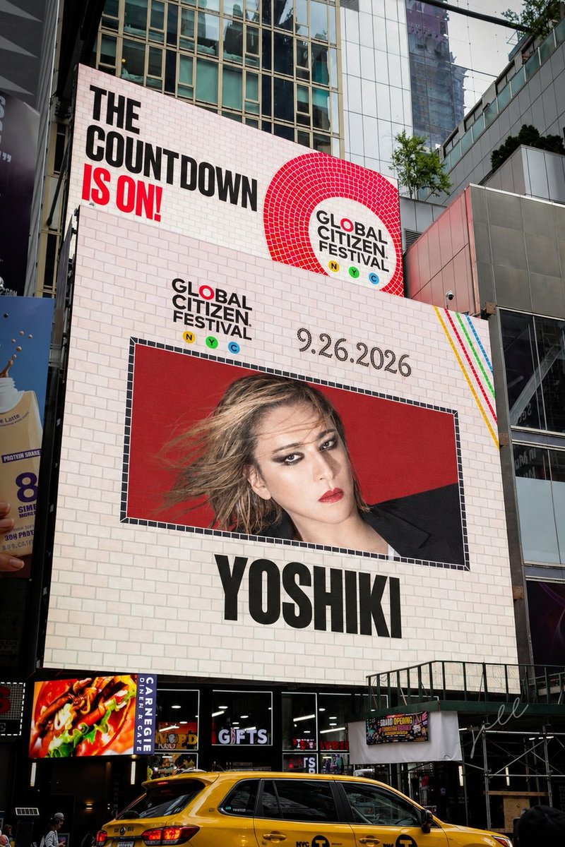YoshikiOfficial's tweet photo. Come see me this Saturday, Sep 26, at the Global Citizen Festival in New York’s Central Park!🙏

今週土曜日、9月26日はニューヨークのセントラルパークで開催されるGlobal Citizen Festivalに、ぜひ会いに来てね！
@GlblCtzn 
https://t.co/lqXq7AqZe1 https://t.co/JLwgJP1fgh