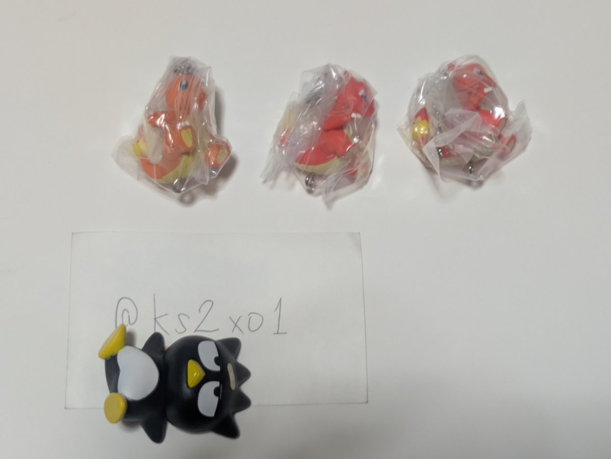 ks2xo1's tweet photo. 【交換】ポケモン つまんでつなげてマスコット ガチャガチャ
求→リザードン(カニカン)
譲→ヒトカゲ、リザード

※カニカン優先的に探しています。 https://t.co/Y5n5sZj0GW