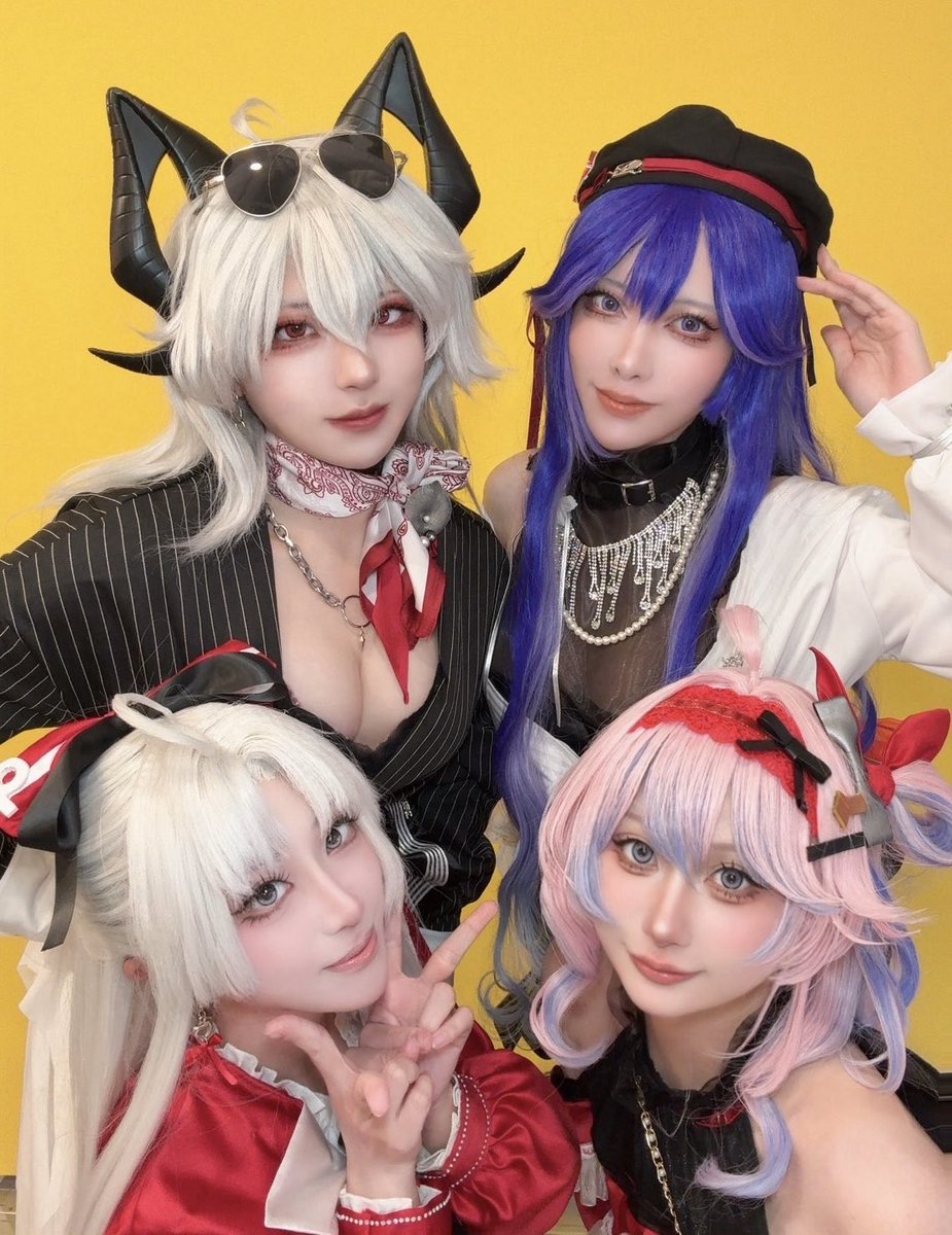 himacha_cos's tweet photo. ✨🍕 #0923鳴潮ピザーラ併せ 🍕✨

大好きなコラボの併せをしてきました❣️
なんとみんな衣装手作り🫪😻✨✨✨
念願の全員揃っての併せで楽しかった〜♪
みんな可愛いので見てください💖 https://t.co/ewczr9jDXo