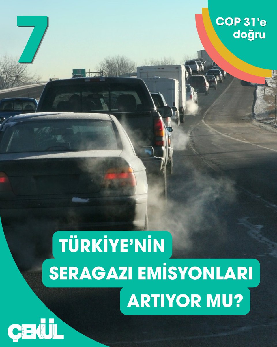 cekulvakfi's tweet photo. ❗Evet, Türkiye’nin bir yılda atmosfere bıraktığı toplam seragazı emisyonu miktarı 2024’te 584,5 milyon tona (CO₂ eşdeğeri) ulaştı. Küresel emisyonların % 1,1’inden sorumlu olan Türkiye, son yıldaki artışla atmosfere en çok seragazı bırakan 14’üncü ülke oldu. https://t.co/B3eqmCysfs
