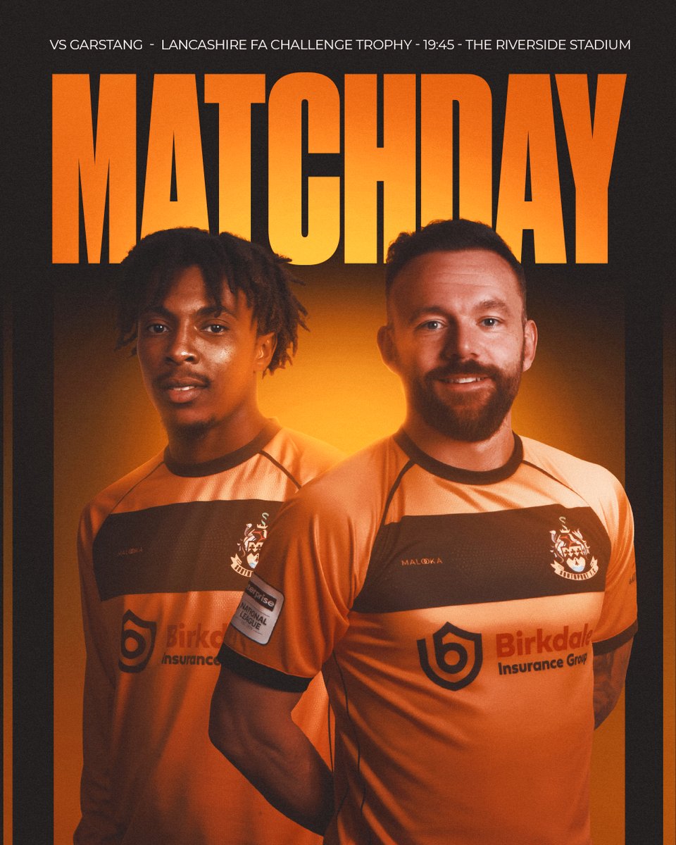 southport_fc's tweet photo. ITS MATCHDAY 🟡

Lancashire Challenge Trophy

🆚 Garstang FC
📆 Wednesday 23rd September
⏰ 7:45pm Kick Off
📍The Riverside Stadium

#ONEPORT https://t.co/jnSEXWHyXV