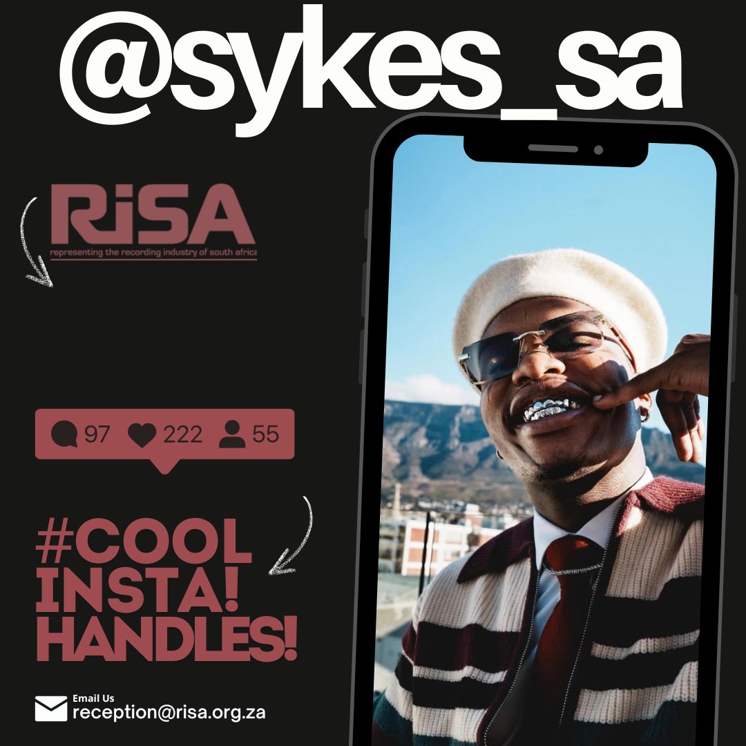 RiSARAV's tweet photo. #CoolInstagramHandles!
@sykes_sa
LEKELELA!
Bookings and Enquiries: 📧lekelela.entertainment@gmail.com
+27 71 709 8156
https://t.co/F78kOshGlK https://t.co/T9iYSLwtrD