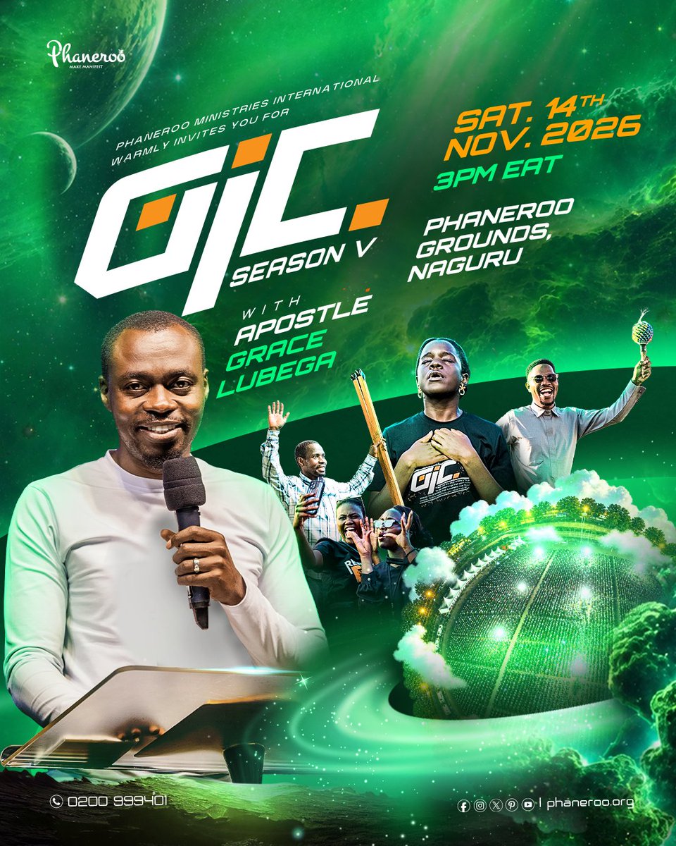Phanerookampala's tweet photo. An army is gathering from across the world for the GLOBAL INTER UNIVERSITY CONFERENCE with Apostle Grace Lubega, Saturday 14th November, 2026.🌍✨

rising to occupy, take territory, and advance the Kingdom across universities and nations!🔥

📌Gates Open at 3pm
📍 Phaneroo Grounds, Naguru 

#GIC2026