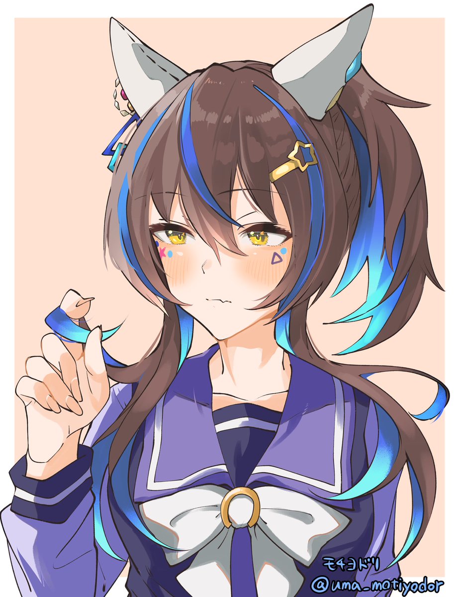 uma_motiyodor's tweet photo. 照れてるヘリオスも見たいなって絵 https://t.co/tgNyqAlpWx