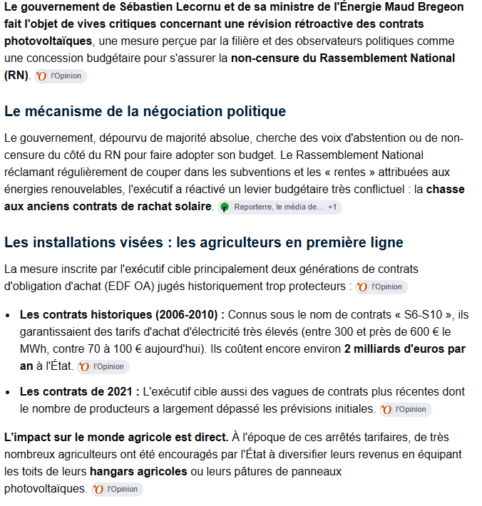 Fab2027's tweet photo. Quelle honte ! Voilà que Lecornu et Bregeon négocient une non censure avec le RN sur le dos de l'énergie solaire et des contrats de rachat d'électricité produite passés notament avec les agriculteurs (hangars photovoltaïques etc...) ! 🤮https://t.co/wtoDxzOKGZ https://t.co/5TdqAz5HZu