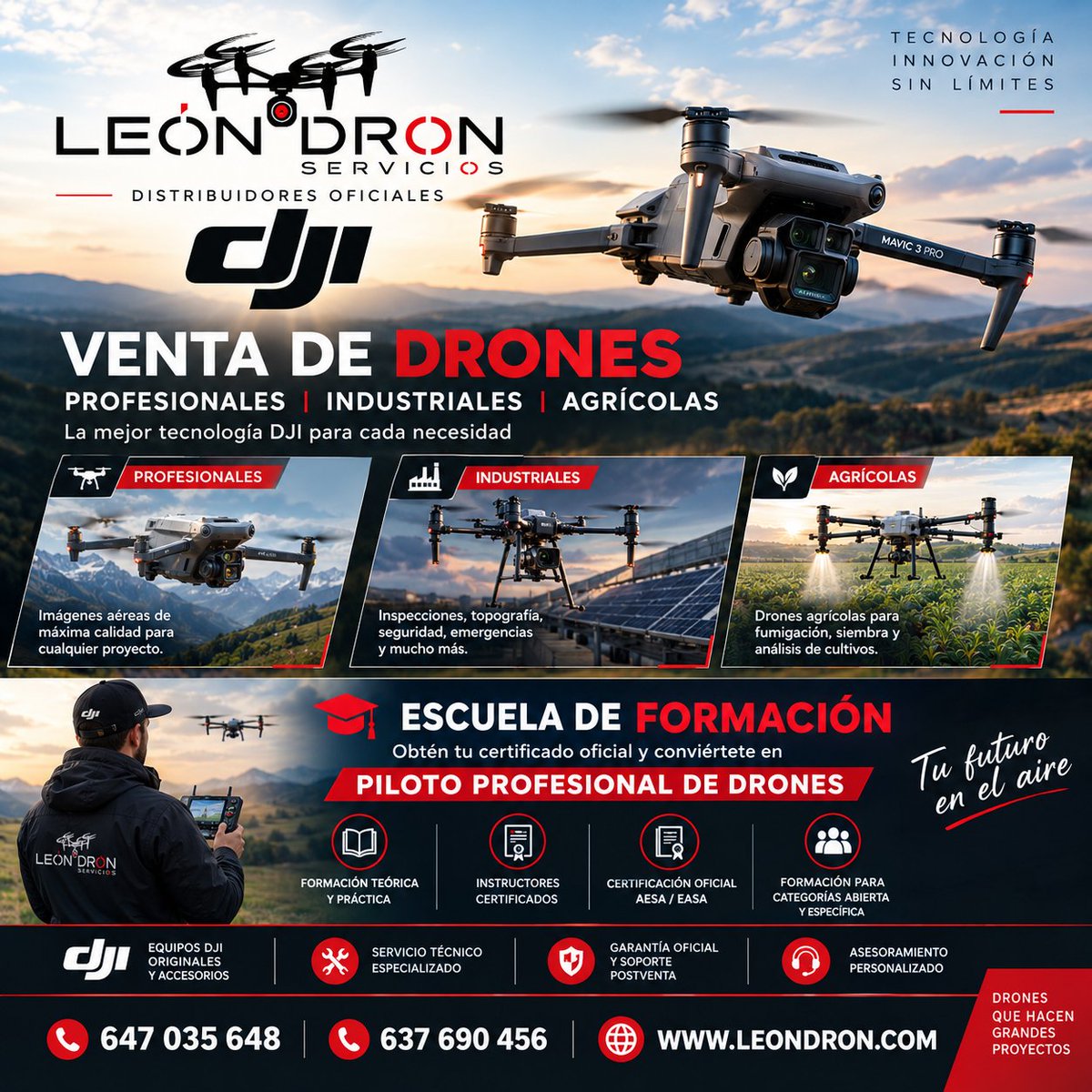 DronServicios's tweet photo. Despega hacia nuevas alturas con nuestra exclusiva colección de drones de alta calidad.
Explora cada rincón del cielo con la última tecnología en drones que ofrecemos. 
#Drones #CertificaciónPiloto https://t.co/4jh7CYCyNq