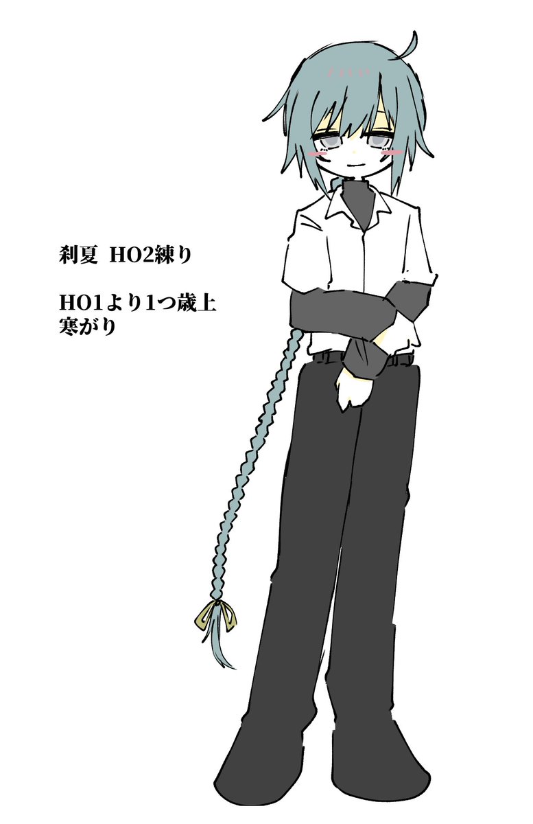 rhota1235's tweet photo. 夏でも長袖の人
服は即興だから変えそう https://t.co/ibuDoqWXyE