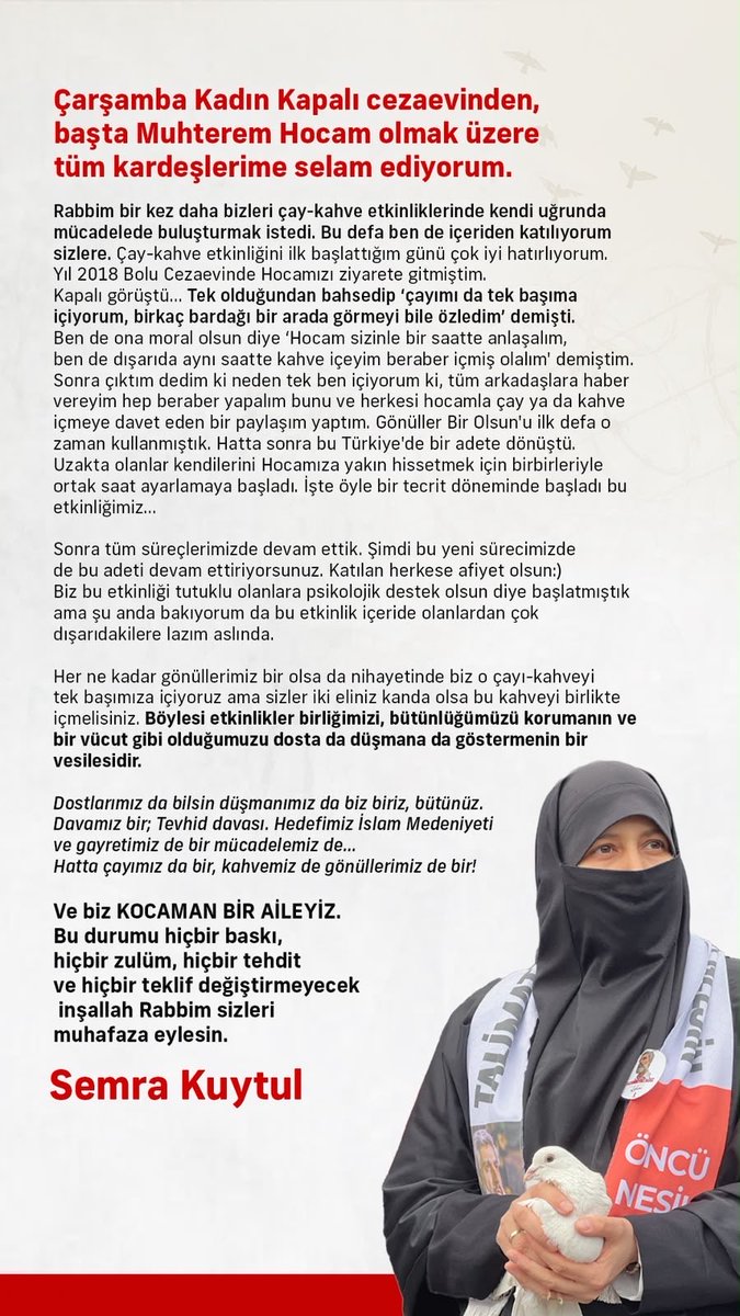 aisegula_K's tweet photo. Biz Kocaman Bir Aileyiz 🫂

#GönüllerBirOlsun https://t.co/IpX4saVjCI