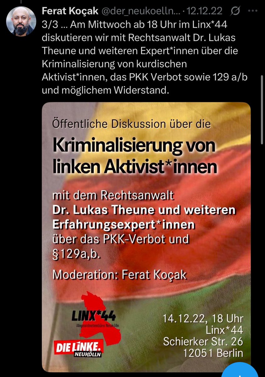 ytyazar's tweet photo. Wie kann es denn sein, dass Ferat Koçak, der seit Jahren für die Aufhebung des pkk-Verbots plädiert, Verbindungen zu Clans hat? 🫣😂

Deutsche Journos werden erst dann wach, wenn es um die "Sicherheit" in Deutschland geht. Davor hatten wir euch schon lange gewarnt! https://t.co/wI7tiunJwU