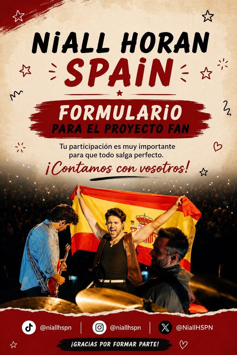 NiallHSPN's tweet photo. Cómo ya tenemos setlist oficial, volvemos a lanzar el cuestionario para ver que proyecto podemos hacer en el concierto de Barcelona! 

Os agradeceríamos muchísimo que rellenéis el formulario y lo compartáis con mas fans que vayan al concierto

Link: https://t.co/f5O8eOssjm https://t.co/5RMQ3sceL9