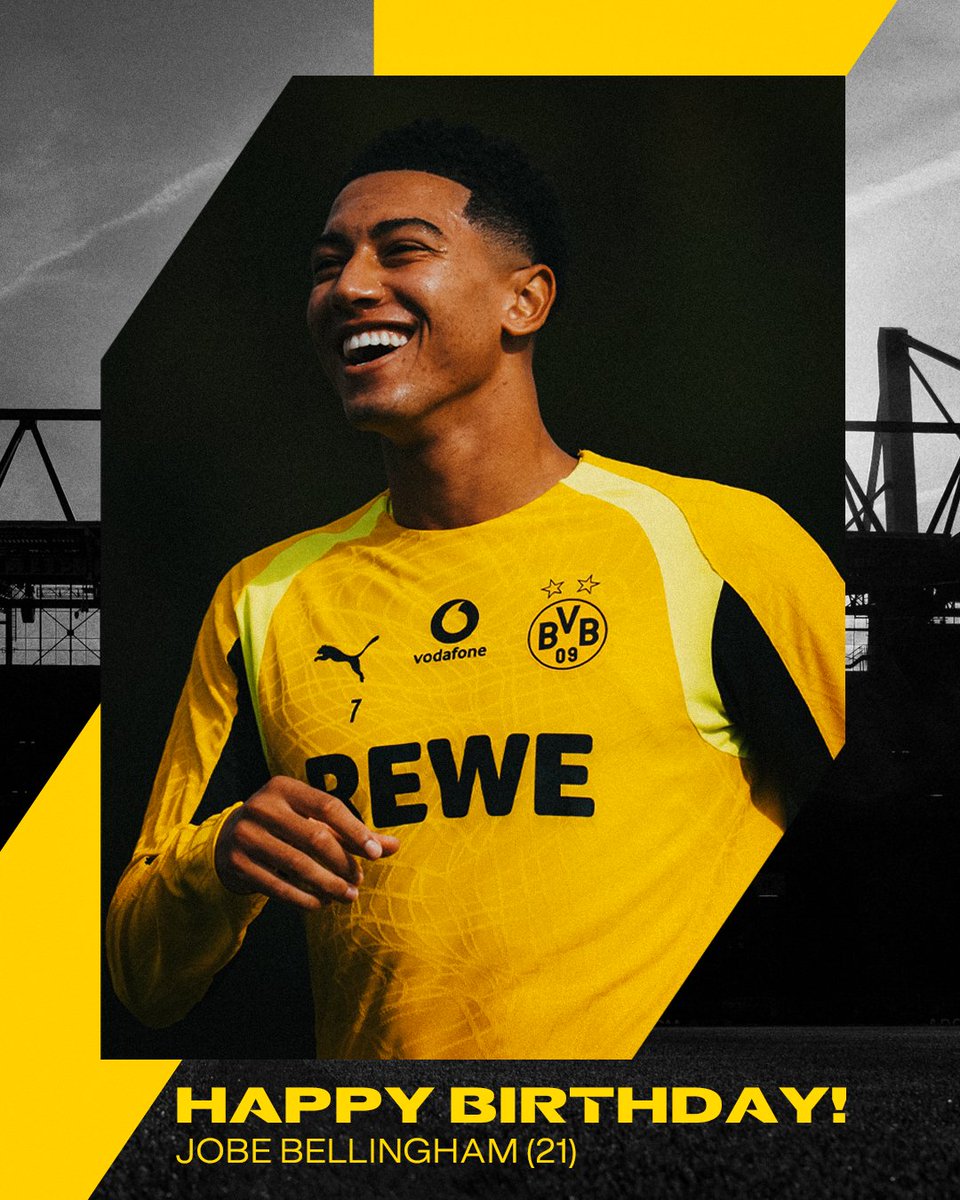 BVB's tweet photo. 🎉 Happy 21st Birthday, Jobe! 💛 https://t.co/od8A8FVjWW