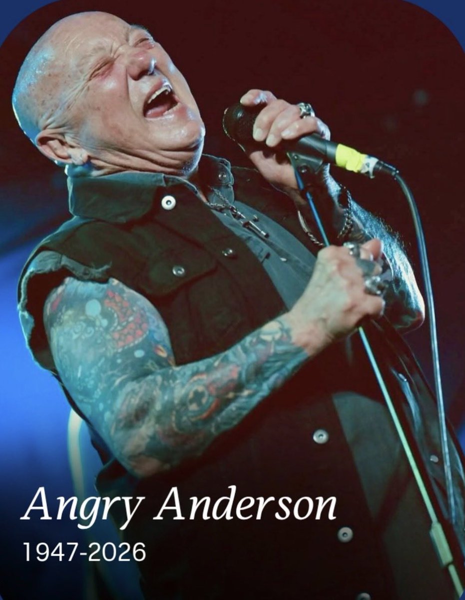 evoy_noel's tweet photo. 🙏 RIP Angry Anderson (79) 🙏
(05/08/1947) 🥀 (21/09/2026) https://t.co/ZN3DAlxDSM