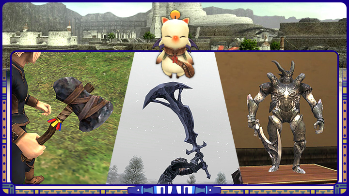 FFXI_JP's tweet photo. 📢今日から交換開始クポ！📢

༒︎⊰━━━━━━━━━ ⋆⁺₊⋆
　　🗡️トラベスティー
　　🪓魔人の斧
　　👿闇の王の像
　　👕Ｓロードシャツ
༒︎⊰━━━━━━━━━ ⋆⁺₊⋆

イベントを遊んで復刻アイテムをゲットしよう！🏃‍♂️

🗓️ 10月12日（月）23:59頃まで
🌐 https://t.co/856QzhuKTb #FF11 https://t.co/uj9GsLcLF2