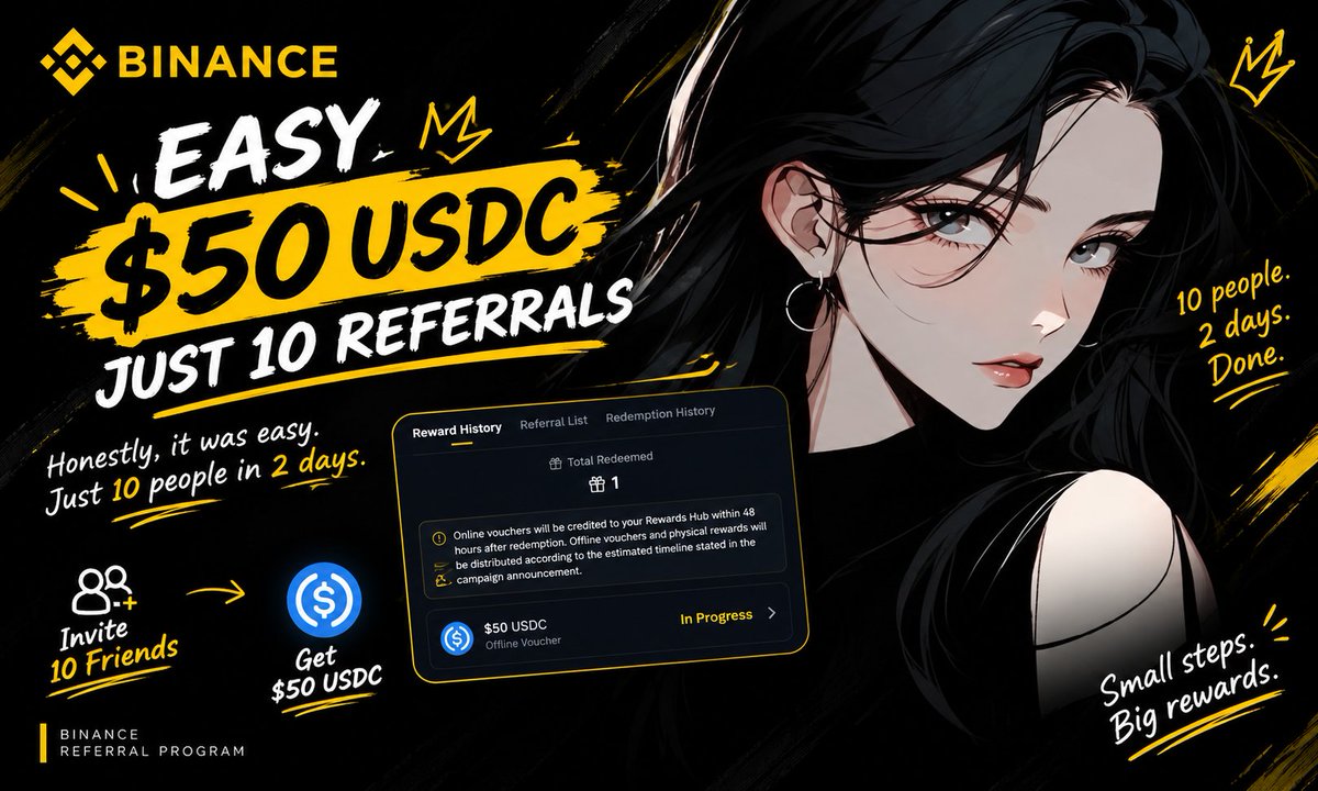 KSHFI_X's tweet photo. 10 referrals. 2 days. $50 USDC. 💰🔥

Honestly, way easier than I expected 😮‍💨🚀Honestly, it was easier than I expected. 

Just 10 referrals in 2 days and I earned $50 USDC. 

Small effort, nice reward.

 Sometimes you just need to start and stay consistent. 🚀

#Rise2Win $USDC https://t.co/yJoOh4StJp