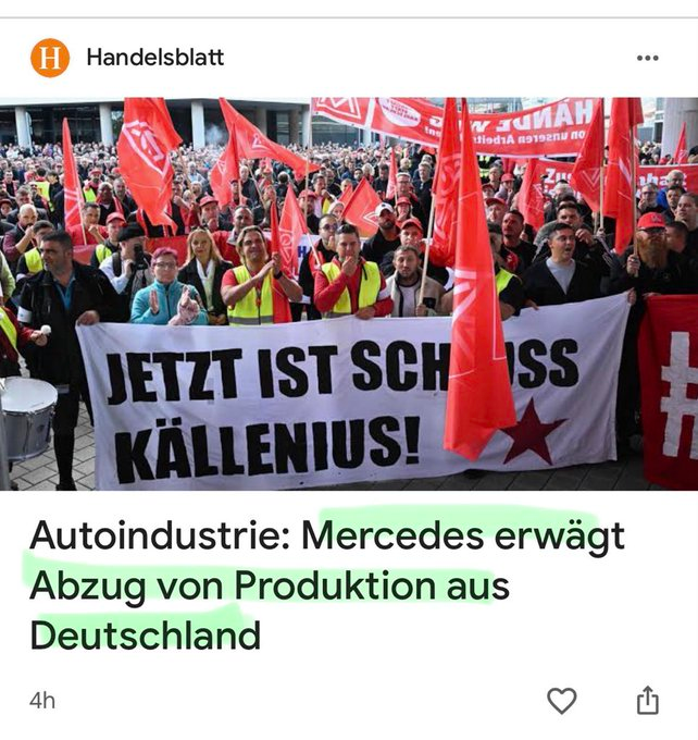 EXSPDler's tweet photo. Ein ganz großes Dankeschön an die Grüne Energiewende und herzlichen Dank an die CDU für das Abschalten von sicheren Atomkraftwerken. Gut gemacht demokratische Mitte, ihr habt Deutschland den Todesstoß verabreicht. https://t.co/Qs6aCPe6T2