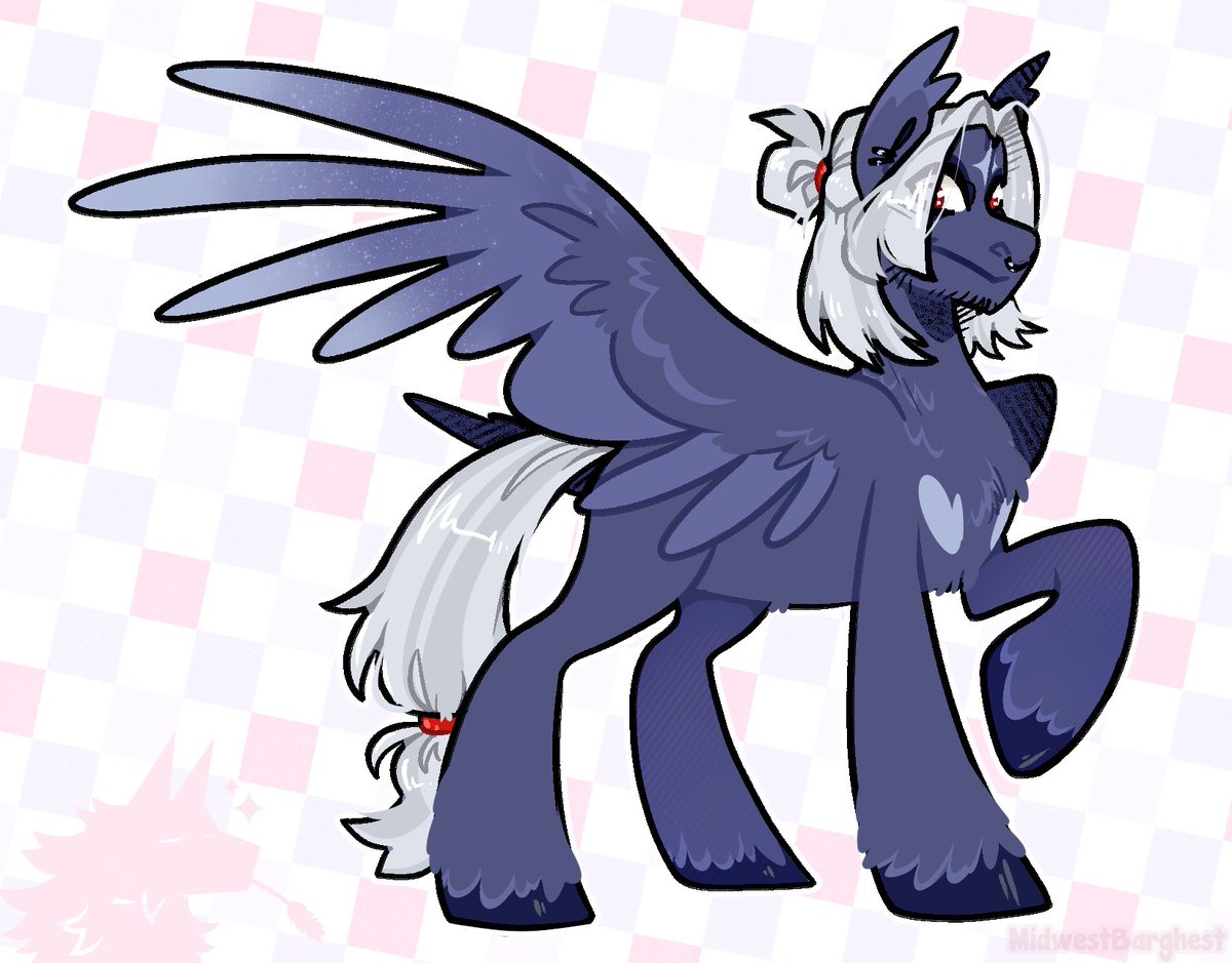 PrairieStPony's tweet photo. Cherry Cosmo🪽
⤷ My personal ponysona! I always overthink and over-design my sonas, so I tried doing something a bit simple for him :>

═════════════════════════════════

#prairieponies #mlp #mylittlepony #ponysona #pony https://t.co/olmdMPJNVX
