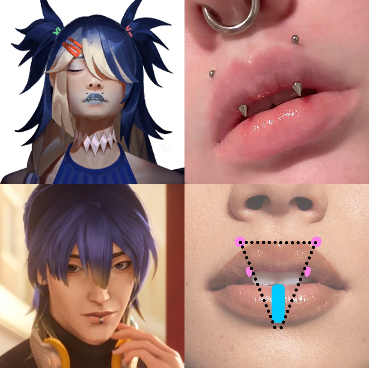 mooncakephel's tweet photo. HS Alune Angel Fangs to represent the twin's inverted markings send tweet https://t.co/rodqk4oAke