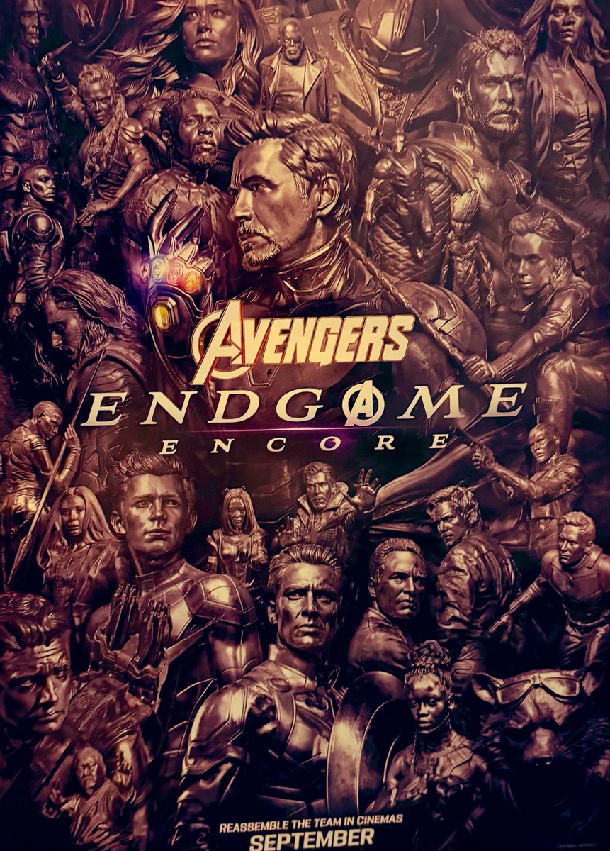 Namakemn's tweet photo. INFINITY VISION版 アベンジャーズ／エンドゲーム：アンコールを観てきた！
久々に観たせいなのか物語を知っていてもボロボロ泣いちゃいましたわ😭
追加映像のおかげで、ますますドゥームズデイが楽しみになってきた！！💪💪 https://t.co/qCHjtbRtZj
