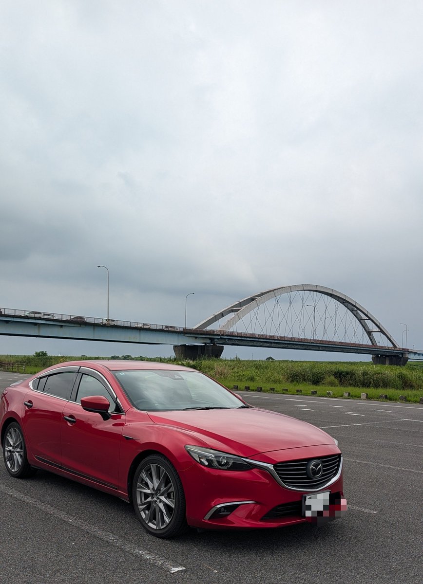 morikawa2040's tweet photo. #MAZDA 
#withmazda
#マツダ車のある風景
#アテンザのある風景
#ソウルレッドプレミアムメタリック
#マツダ
#アテンザ

久しぶりの木曽三川公園 https://t.co/m6cM73MM1M