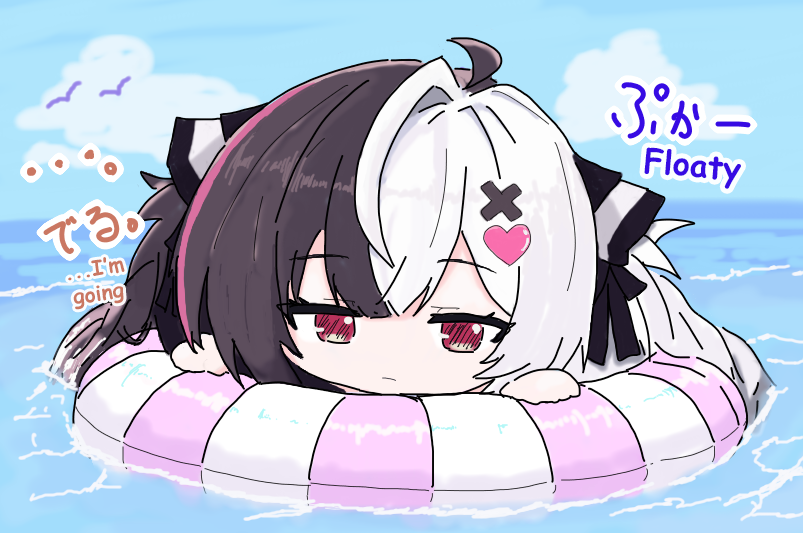 Mordfelt's tweet photo. @N_Suroko Requiem so cute~

[EN Translations]
『Floaty Chibi Lacrimosa』

Mint:「Lacrimosa Senpaa~i」
Mosa:「・・・？」

Mint:「It seems the prize for Beach Volley is Tomato Jelly~! Are you joining~?」
Mosa:「・・・I'm going」

Next up, Lacrimosa heads to the beach volleyball tournament!! https://t.co/KOr848j1YI