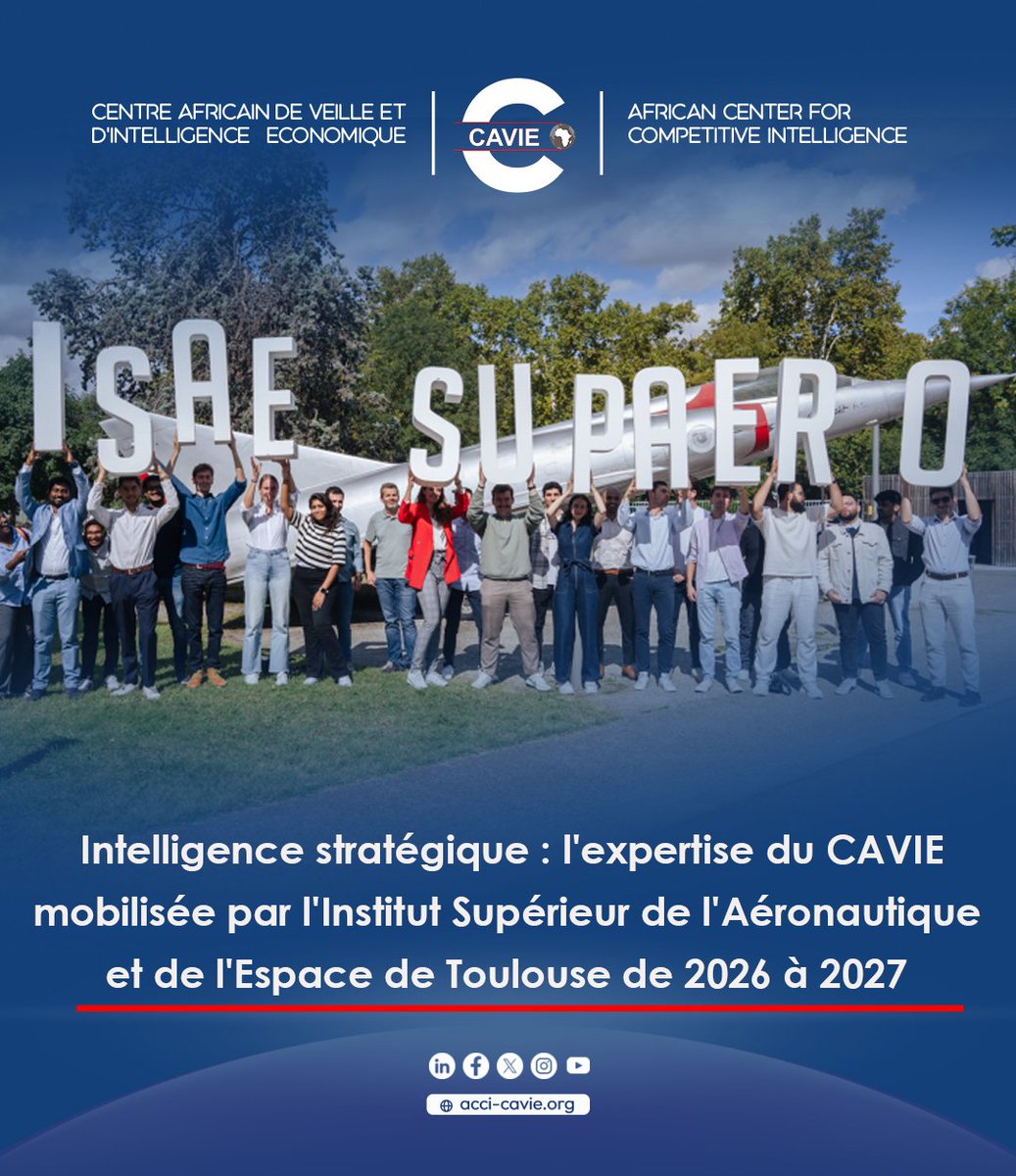 cavie_acci's tweet photo. Sur le campus d'ISAE Supaero, 22 septembre 2026, au total 142 élèves ingénieurs de diverses nationalités ont bénéficié des sessions pratiques du Dr Guy Gweth en Renseignement légal et management stratégique des risques internationaux.

https://t.co/2yGV7nFLzK

#CAVIE #ISAESUPAERO https://t.co/DcI6M7jrcS
