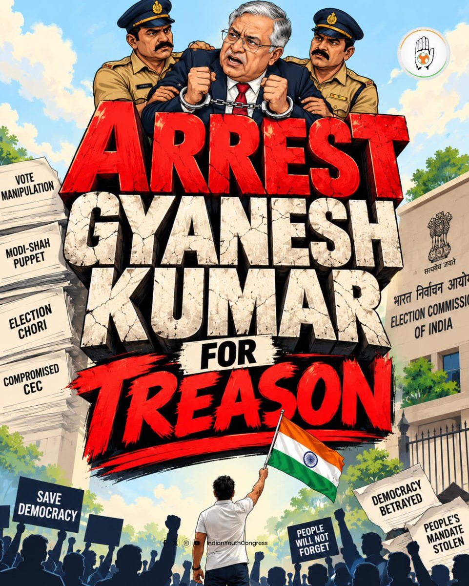 IYC's tweet photo. 𝗔𝗿𝗿𝗲𝘀𝘁 𝗚𝘆𝗮𝗻𝗲𝘀𝗵 𝗸𝘂𝗺𝗮𝗿 𝗳𝗼𝗿 𝗧𝗿𝗲𝗮𝘀𝗼𝗻🇮🇳 https://t.co/mmreA5suEX