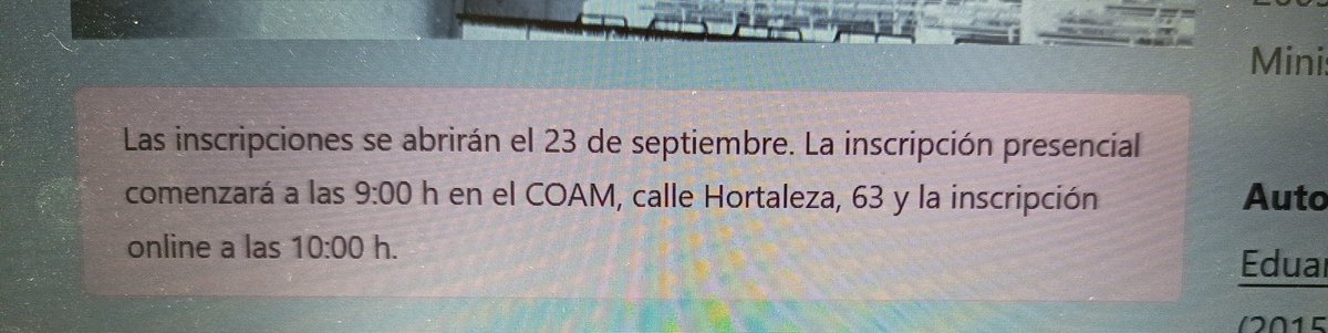 dp_gdp's tweet photo. @COAMadrid Y el teléfono para consultar, sin respuesta https://t.co/G25b1aB7VQ