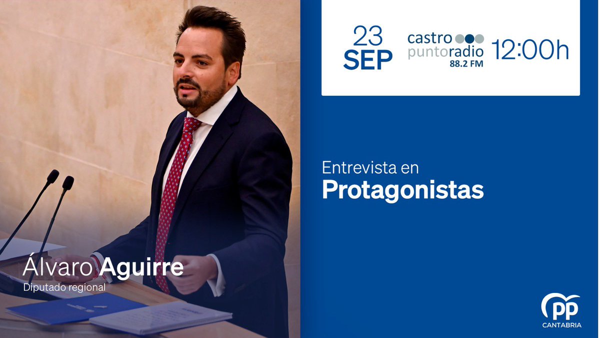 popularescastro's tweet photo. 🎙️Hoy nuestro diputado @alvaroaguirrepe será entrevistado en @CPuntoRadio a partir de las 12:00 del mediodía.

👉🏻 Puedes escucharlo, en directo, en el 88.2 de la FM y en https://t.co/otEXAQDPTw https://t.co/kEHmOg9PLH