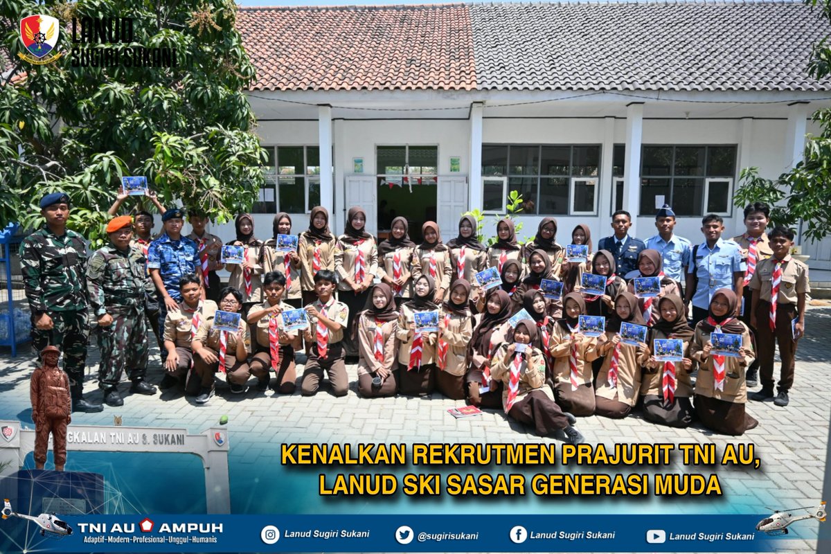 sugirisukani's tweet photo. Kenalkan Rekrutmen Prajurit TNI AU, Lanud SKI Sasar Generasi Muda https://t.co/MzArr5MofA
