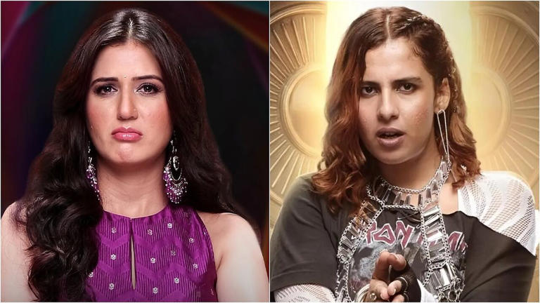 Binge_Watcher_1's tweet photo. Yung DSA vs Aman Gandhi ka panga phir se full-on 🔥😭

Aman ne Yung ki lifeline le li thi, toh bhai ne bhi jawab mein Aman ko “Rajkumari Indumati” bol diya 💀🤣

Lipstick, Vaseline aur bangles wala taunt bhi maar diya 😭😭

BB20 mein bhai Yung DSA ne personal nahi, direct character design pe attack kar diya 😂

#BB20 #BiggBoss20 #YungDSA