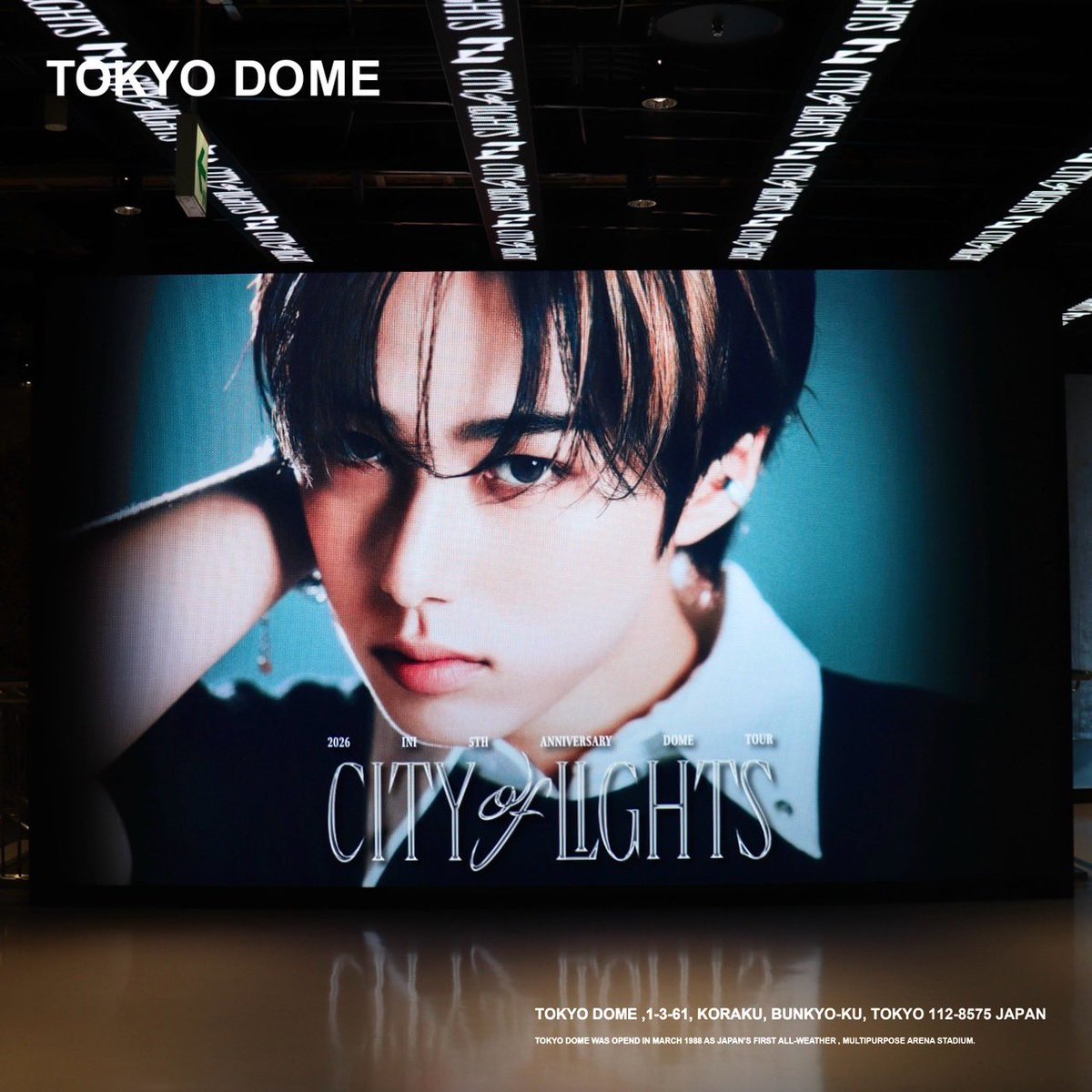 tokyodome1988_'s tweet photo. 2026.09.16(Wed) -17 (Thr)
2026 INI 5TH ANNIVERSARY DOME TOUR
[CITY OF LIGHTS]

結成5周年を迎えた #INI が、
自身初となる #東京ドーム 公演を開催！

共に歩んできた #MINI と一緒に、
最高の盛り上がりを見せた2日間。

これからも新たなステージへ進み続けます🚀

#INI_DOME_TOUR 
#INI_CITY_OF_LIGHTS
