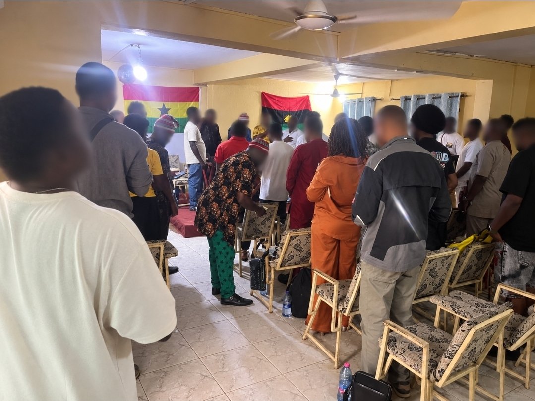 EmekaGift100's tweet photo. Ghana executives under the institutionalised IPOB DOS, after successful meeting, took the new IPOB oath of allegiance to Biafra and its constitutional authority, vowed that Biafra is their topmost agenda. Biafra or Biafra . 

Slow and steady we are getting there .

#SupportBiafra #FreeBiafra