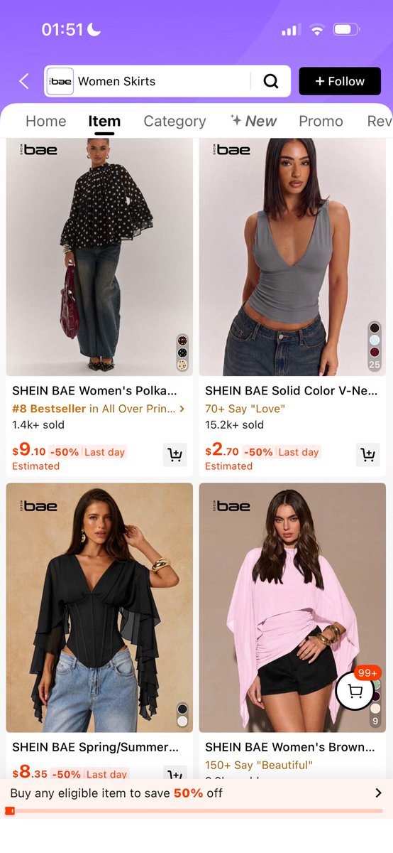 Justwandyy's tweet photo. Found these SHEIN tops for as low as $2 😭 Meanwhile, an IG vendor sold me this for $20. https://t.co/VU2Nxoa42x