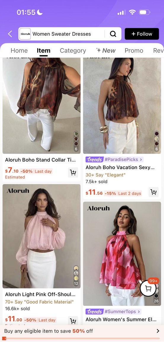Justwandyy's tweet photo. Found these SHEIN tops for as low as $2 😭 Meanwhile, an IG vendor sold me this for $20. https://t.co/VU2Nxoa42x