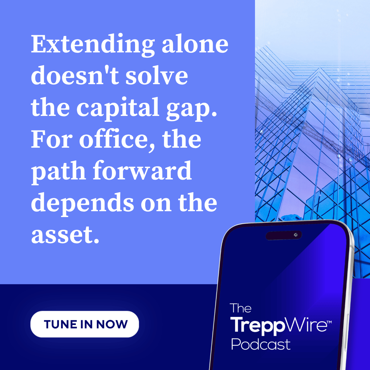TreppWire's tweet photo. Three recent office CMBS stories show just how differently assets are navigating the current financing market.

A $219 million financing is supporting a partial office-to-residential conversion at 100 Wall Street. A $1.1 billion Los Angeles office and studio portfolio received another extension, while a $396 million Manhattan office loan transferred to special servicing ahead of maturity.

From conversion to extension to special servicing, this episode of The TreppWire Podcast examines how financing outcomes are increasingly dependent on the individual asset, capital structure, and business plan.

Tune in now: https://t.co/CNYiOHO9fU