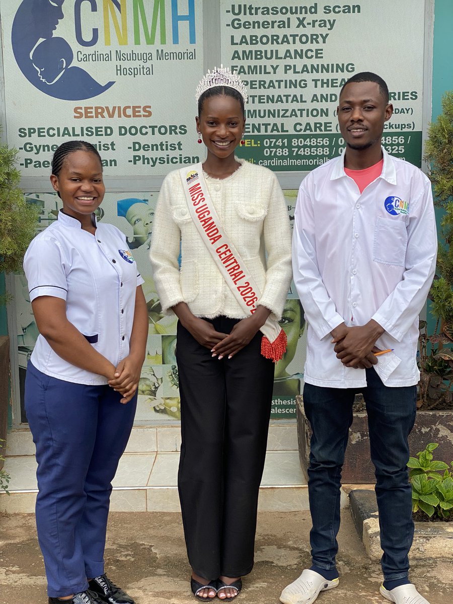 shamsa97291659's tweet photo. Visiting Cardinal Nsubuga Memorial Hospital Nabbingo was such a great Opportunity for me to get more information about women’s reproductive Health 😊🙏 @oppeinuganda print_creations01 @nrgradioug @startimesuganda

#MissUganda2026 #MissUgandaAt15
#15YearsOfMissUganda https://t.co/j8xl48hdcl