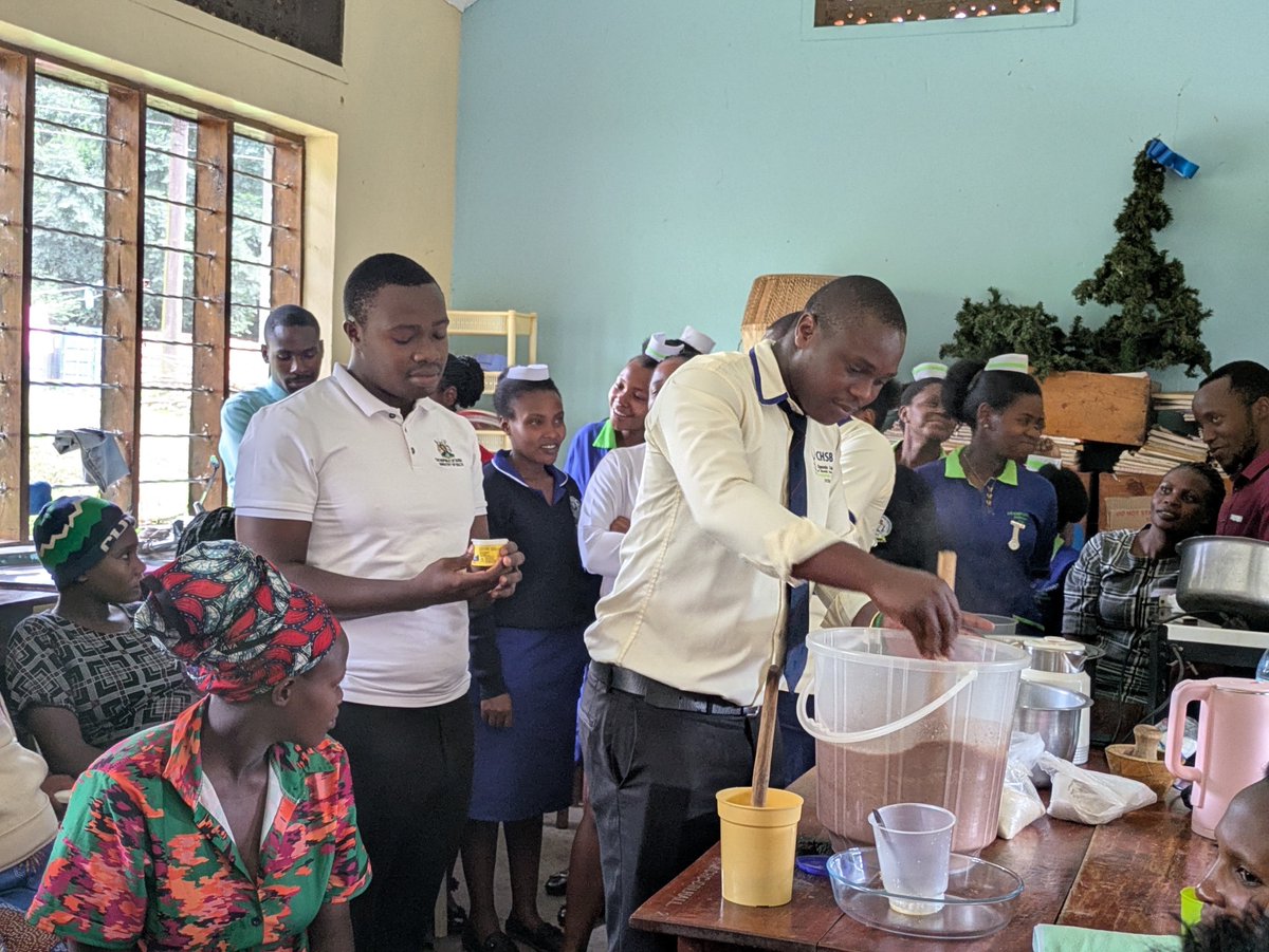NutritionistKD's tweet photo. How Cooking Demonstrations Are Improving Nutrition Among Children and Mothers in Kanungu District, @BwindiHospital

In Kanungu District, malnutrition remains a significant public health challenge affecting the growth, development, and wellbeing of children and mothers. Through community-based nutrition interventions, Bwindi Community Hospital is using cooking demonstrations as a practical and effective strategy to improve dietary practices, promote healthy feeding behaviors, and increase the use of locally available nutritious foods.

Cooking demonstrations go beyond teaching people how to prepare meals. They provide hands-on nutrition education that empowers mothers, fathers, caregivers, and community members with the knowledge and skills needed to prepare balanced, affordable, and culturally acceptable meals. By using foods readily available in Kanungu—such as matooke, beans, groundnuts, millet, silverfish (mukene), eggs, pumpkin, sweet potatoes, leafy vegetables, and seasonal fruits—families learn that good nutrition does not always require expensive foods.

For children under five years, the demonstrations emphasize the preparation of nutrient-dense complementary foods after six months of exclusive breastfeeding. Caregivers are shown how to combine carbohydrates, proteins, healthy fats, and vitamin-rich vegetables into one meal that supports growth and brain development. These practical sessions have helped improve meal diversity, appropriate food consistency, feeding frequency, and hygiene during food preparation, reducing the risk of undernutrition and recurrent childhood illnesses.

Pregnant and breastfeeding mothers also benefit greatly from the program. During demonstrations, nutritionists educate women on the increased nutritional requirements during pregnancy and lactation, highlighting the importance of iron, folate, calcium, protein, and vitamin A. Mothers learn how to prepare meals that support healthy pregnancy outcomes, improve breast milk quality, and reduce the risk of maternal anemia. The sessions also encourage adequate hydration and healthy cooking methods that preserve nutrients.

A unique strength of the Bwindi Community Hospital approach is its participatory nature. Instead of classroom lectures alone, participants cook together, taste the meals, ask questions, and share indigenous recipes that can be improved nutritionally. This builds confidence and increases the likelihood that families will adopt the practices at home. Community Village Health Teams (VHTs) further reinforce these messages during household visits, ensuring continuous behavior change beyond the demonstration sites.

The program has also strengthened household food security by promoting kitchen gardens and the utilization of diverse food groups throughout the year. Families are encouraged to grow vegetables such as nakati, dodo, sukuma wiki, cabbage, and amaranth alongside fruits and legumes, making nutritious foods more accessible even in low-income households.

As a result, many caregivers report improved child appetite, better weight gain, increased consumption of vegetables, and greater confidence in preparing balanced meals using local ingredients. These positive dietary changes contribute to improved nutrition status, healthier pregnancies, and stronger child growth within the communities served by @BwindiHospital