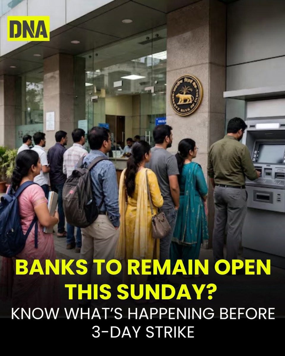 dna's tweet photo. A three-day nationwide bank strike is approaching, but customers will get one unexpected opportunity before it begins. Check what the Ministry of Finance did ahead of the strike.
Read here:https://t.co/5RDs96s2uo
#BankStrike #BanksOpenSunday #BankHoliday #BankingNews #DNAUpdates