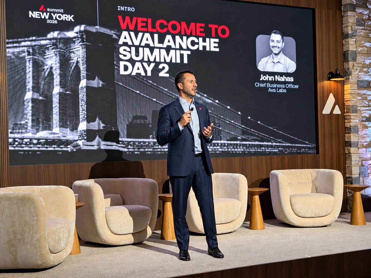 avax's tweet photo. Missing Summit already? Us too.

Here’s what was announced, launched, unveiled, or teased last week alone:

- $807B New York Life Investment Management is bringing its first tokenized fund to Avalanche through @centrifuge, putting its U.S. High Yield Corporate Bond Strategy onchain.

- @aave is launching a specialized RWA lending market on Avalanche, giving institutions a way to borrow against tokenized financial assets.

- @BuildOnIris raised $40M+ to expand ALVA, bringing payments, identity, rewards and settlement onchain for mobile users across emerging markets.

- $500B asset manager Janus Henderson became an Avalanche validator and is providing anchor capital to @TranchedFi, an onchain credit platform with $300M in AUM.

- @tare_io raised $13.25M to build a regulated financial institution entirely onchain, connecting loan originators directly with institutional capital.

- @COTInetwork launched Privacy-on-Demand and its Privacy Portal on Avalanche, bringing private computation and transactions to C-Chain applications.

- @Paxos integrated Avalanche across infrastructure serving 650+ institutions and supporting 470M+ end users globally.

- @NYSE plans to bring 24/7 trading onchain with its in-development ATS platform.

- Michael Blaugrund of Intercontinental Exchange / NYSE said: “As we’ve evaluated different platforms, Avalanche checks a lot of those boxes for us, so we’re very engaged with the team.”

- @tassatgroup published new results from @Lynq_Network’s move to an Avalanche L1: 65% faster processing and 50% lower infrastructure costs for its institutional settlement network.

- @uptop_xyz and @UMichAthletics are bringing Michigan fan rewards onchain, creating one identity across sports that rewards fans for how they show up.

- @raincards is integrating KRW1 from @BDACSKorea into its global payments infrastructure, opening a path to 175M+ Visa merchant locations.

- Hyundai Card outlined its next steps after its Avalanche payments PoC, with a focus on proving the model can operate at scale.

- @PharaohExchange is planning to bring permissionless, 24/7 trading of tokenized U.S. stocks to Avalanche DeFi.

- @TheGrottoL1 announced their app’s expansion to Windows, Mac, and Linux, as well as launching their in-house studio.

- @Bitwise co-founder Hunter Horsley said that if he were building a chain: “hell yeah” it would be on Avalanche.

- @si_tickets_ teased that multiple Premier League stadiums will go fully onchain in 2027.

- @FIFACollect crossed 1 MILLION users, with CEO Francesco Abbate pointing to Avalanche technology as the natural fit for its requirements.

- @bloxtel unveiled the AP 201, bringing private 5G infrastructure, subscriber identity and authentication onchain with Avalanche.

- @insomniacevents is partnering with Avalanche and @raincards on a new fan loyalty program for live entertainment.

- @kevinolearytv unveiled his $11M 1-of-1 Shohei Ohtani card in public for the first time, said he’d like to one day tokenize it, and later pointed to Avalanche’s multi-chain architecture as one of the reasons it has his attention.

And, perhaps most importantly: @luigidemeo, @Melt_Dem and @fintechfrank ate some really hot wings and survived.

Barely.

Eventful week, and it’s just the start. More to come, stay tuned 🔺